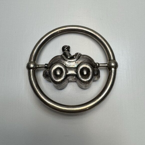Tiffany & Co. Vehicle/Driver Baby Rattle Sterling Silver 925 Signed Rare - Picture 4 of 12
